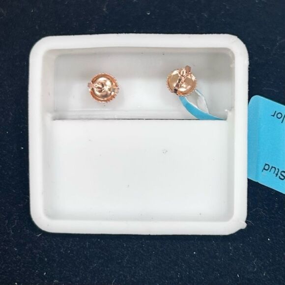 NWT 925 Sterling Silver Moissanite Stud Earrings Women's 4MM*6MM Silver 1.0 CTW - Picture 4 of 4